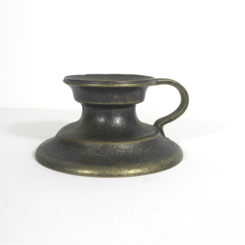 Bronze Candle Holder Mid Century Modern Pillar Candleholder Bed Stick Chamber